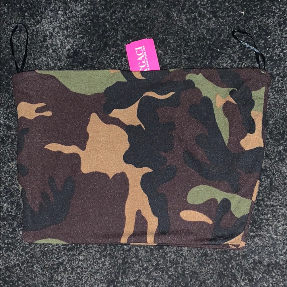 camo bando top